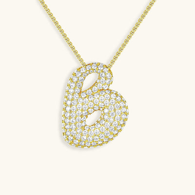Bubble Initial Necklace