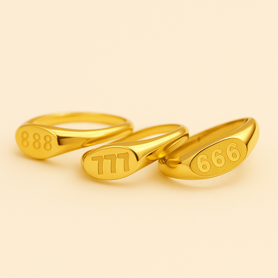 Angel Number Signet Ring