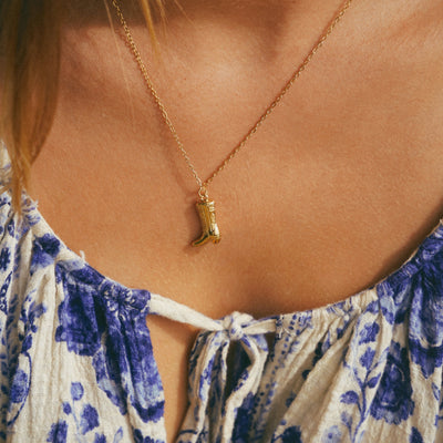 Cowgirl Boot Pendant