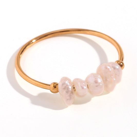 Ariel Mini Pearl Ring — OLYMP'D waterproof jewelry