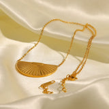 Sunburst Semicircle Necklace