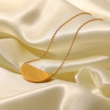 Sunburst Semicircle Necklace