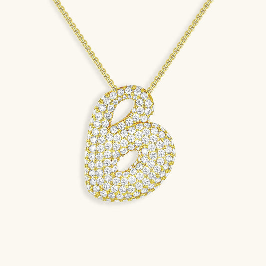 Bubble Initial Necklace — OLYMP'D waterproof jewelry