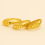 Angel Number Signet Ring