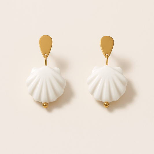 Scallop Earrings — OLYMP'D waterproof jewelry