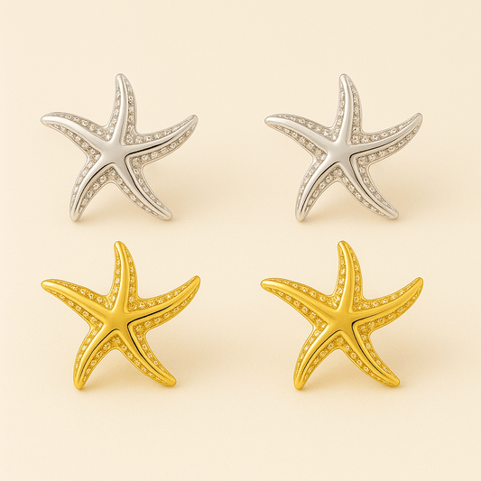 Mini Starfish Earrings — OLYMP'D waterproof jewelry