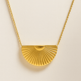 Sunburst Semicircle Necklace