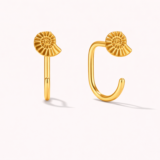 Seashell Cove Comfort Earrings — OLYMP'D waterproof jewelry