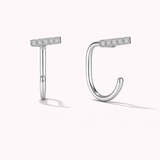 Diamond Bar Comfort Earrings