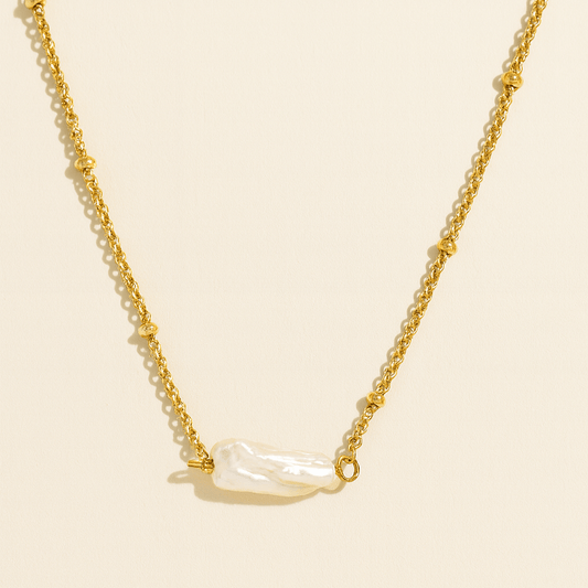 Helios Pearl Necklace — OLYMP'D waterproof jewelry