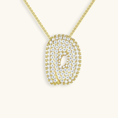 Bubble Initial Necklace