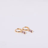 Birthstone Huggies Earrings