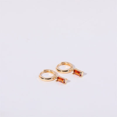 Birthstone Huggies Earrings