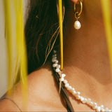 Pearl Drop Hoop