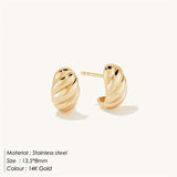 Croissant Huggie Earrings