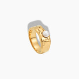 Lava De Oro Pearl Ring