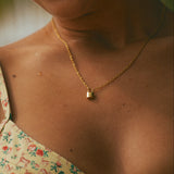 Initial Love Lock Necklace
